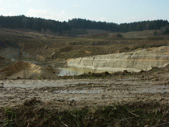 Das wahrscheinlich größte Sandgrubenareal der Raumeinheit liegt zwischen Langstögen und Weinzierlbruck bei Prambachkirchen.