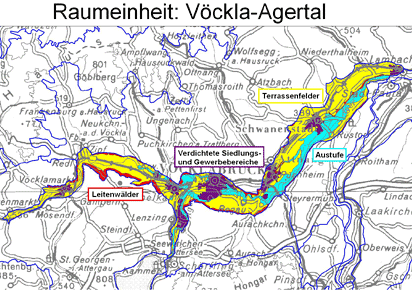Karte: Raumeinheit Vöckla-Agertal