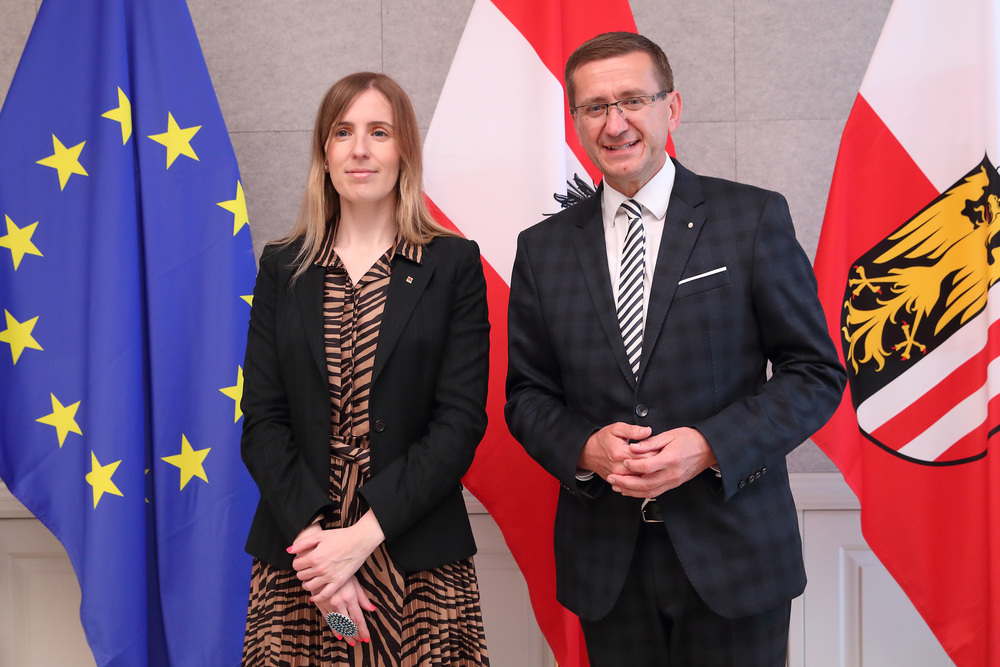 LR Achleitner mit Außenministerin Alsina i Burgués