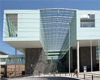 Das Landesdienstleistungszentrum am Hauptbahnhof in Linz 
