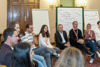 Schülerinnen und Schüler der BHAK BHAS Bad Ischl beim Workshop Forum junge Demokratie im Linzer Landhaus 
