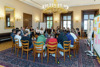 Schülerinnen und Schüler der BHAK BHAS Bad Ischl beim Workshop Forum junge Demokratie im Linzer Landhaus