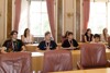 Schülerinnen und Schüler des BG BRG Enns beim Workshop Forum junge Demokratie im Linzer Landhaus