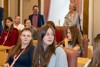 Schülerinnen und Schüler der HLW Perg beim Workshop Forum junge Demokratie im Linzer Landhaus