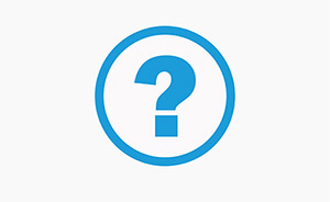 Fragezeichen Icon in Blau