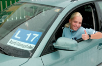 L17 Schild auf einem österreichischen Auto 