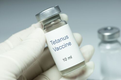 Tetanus Impfstoff in einem Fläschchen