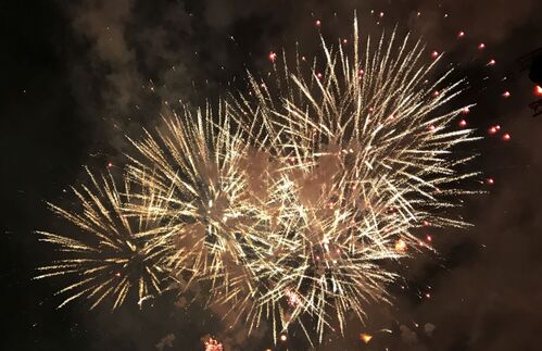 Feuerwerk zu Silvester