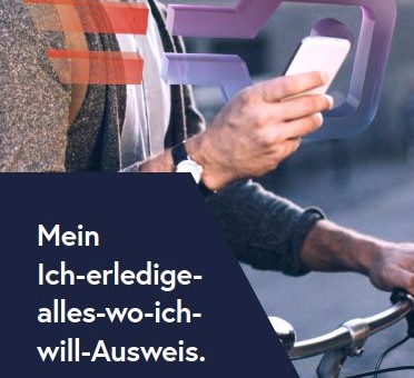 Werbebild ID Austria Mein Ich-erledige-alles-wo-ich-will-Ausweis