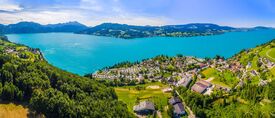 Luftbild vom Attersee