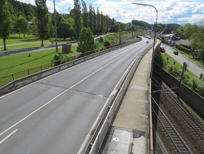 Ansicht der Brücke vor Umbau