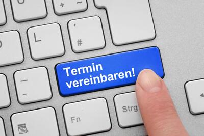 Tastatur blaue Taste