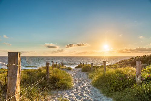 Strandfoto mit Blick auf das Meer