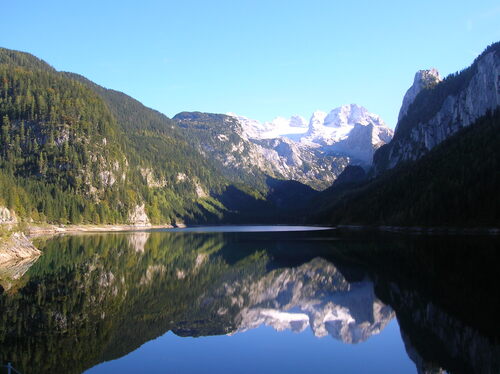 Vorderer Gosausee mit Dachsteinblick