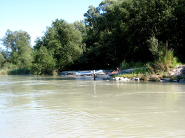 Touristische Nutzung: Kanu-Touring am Inn-Hauptfluss 