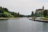 Badesee und Kirche von Waldhausen 