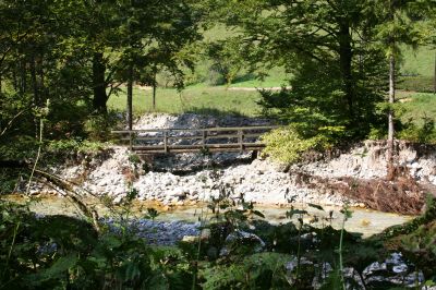 stark geschiebeführender Seitenbach der Steyling im mittleren Steyrlingtal 