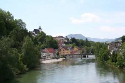 Blick auf Steinbach an der Steyr von Norden aus 