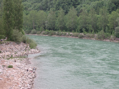 Ennsfluss unterhalb Kraftwerk Garsten 