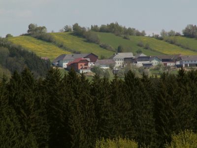 Streifenfluren mit Heckenzügen oberhalb von Vordernebelberg 