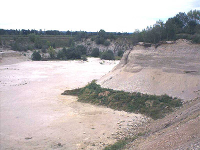 Schottergrube in der Gemeinde Gunskirchen 