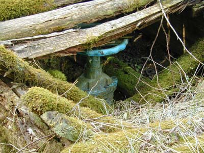 Alte Pumpanlage bei den Krottenseen zur Entwässerung der jetzt stillgelegten Braunkohlestollen 