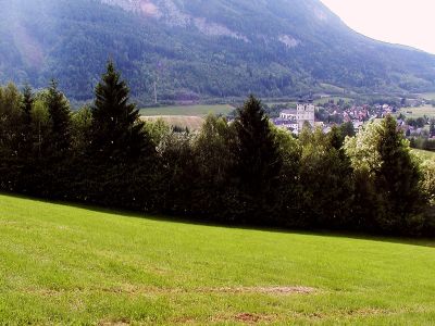 Blick auf die alte Klosterkirche von Spital am Phyrn