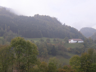 Hof mit umliegenden Wiesenflächen, beim Antersbach (kurz vor Ternberg)
