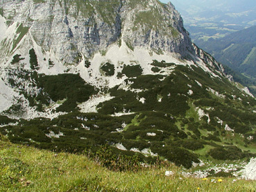 alpine Komplexlandschaften im Bereich des Eiskar in den Haller Mauern