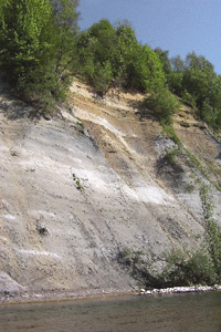 Die große Schlierwand an der Vöckla 