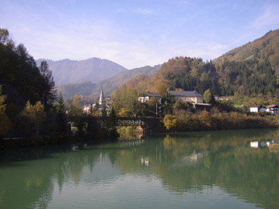 Ennsfluss, mit Blick auf Reichraming