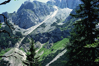 Nordabhang des Sengsengebirges bei den Feichtauseen