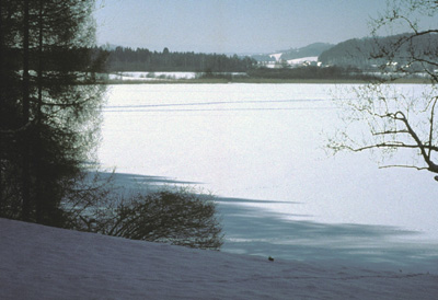 Heratinger See im Winter 1991