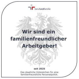 Staatliches Gütezeichen für eine familienfreundliche Personalpolitik