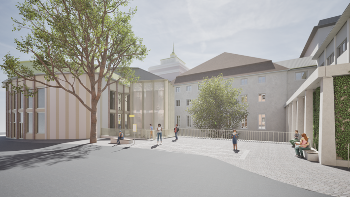 Visualisierung Bauprojekt: Innenhof Lessingstraße