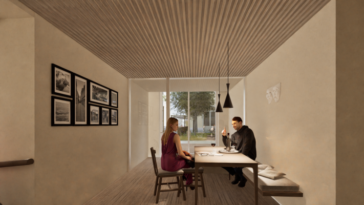 Visualisierung Bauprojekt: Schauspieler-Kantine