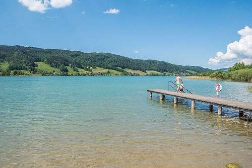 Seitlicher Blick auf den Zeller See