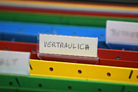 Vertraulich - Hängeregister 