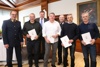 Oberst Klaus Scherleitner, Gruppeninspektor Heimo Katzlberger, LR Steinkellner, Bezirksinspektor Johannes Redlinger, Abteilungsinspektor Nikolaus Koller, Kontrollinspektor Helmut Redl, Gruppeninspektor Eberhard Kurz