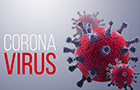 Drei Coronaviren maximal vergrößert