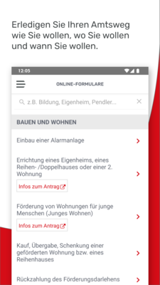 Online-Formulare aus der App Mein OÖ