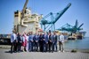 Delegation am AET Terminal in Antwerpen 