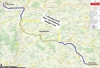 Landkarte des entsprechenden Abschnitts mit den Orten Haag am Hausruck, Gaspoltshofen und Neukirchen bei Lambach, der Radweg ist gesondert markiert und Beschriftet mit 1. Bauabschnitt Geh- und Radweg Haager Lies