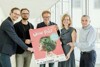 v.l.: Norbert Rainer (Klimabündnis), Wolfgang Pfoser-Almer (WearFair +mehr), Umweltlandesrat Rudi Anschober, Leonore Gewessler (Global 2000), Thomas Grabner (SÜDWIND)