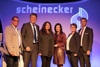 Eröffnung des neuen Standortes der Scheinecker GmbH in Steinhaus/Wels (v. l.) Bgm. Harald Piritsch, Mag. Christoph Graul, Ulrike Scheinecker-Graul, Margit Angerlehner, Claudia Annerl und Dl (FH) Werner Pamminger