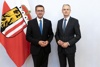 v.l.: Wirtschafts- und Energie-Landesrat Markus Achleitner und Dr. Wolfgang Urbantschitsch, Vorstand des Energieregulators E-Control.