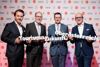 v.l.: Andreas Winkelhofer, Geschäftsführer Oberösterreich Tourismus GmbH, Friedrich Dallamaßl, Direktor-Stv. Wirtschaftskammer, Wirtschafts- und Tourismus-Landesrat Markus Achleitner und Robert Seeber, WKO-Bundesspartenobmann Tourismus und Freizeitwirtschaft.