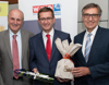 v.l. Günter Rübig, Wirtschafts-Landesrat Markus Achleitner und Erich Frommwald anlässlich eines Betriebsbesuch bei der Kirchdorfer Unternehmensgruppe im vergangenen Jahr.
