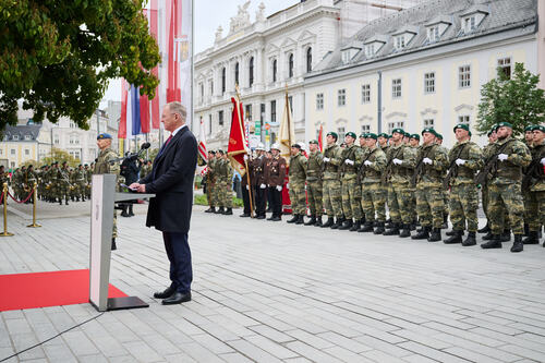 Landeshauptmann Thomas Stelzer bei der Festrede.