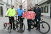 v.l.: Christian Hummer, Radverkehrsbeauftragter des Landes Oberösterreich; Infrastruktur-Landesrat Mag. Günther Steinkellner; Eliza Brunmayr, Klimabündnis Oberösterreich; Ing. Mag. Norbert Rainer, GF Klimabündnis Österreich